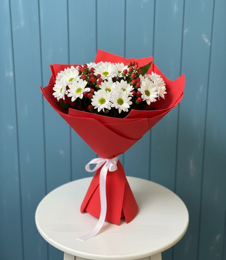 Букет цветов из: Хризантемы в Умёте