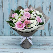 Букет цветов из:  Герберы, Альстромерии и Хризантемы в Умёте