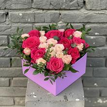 Цветочная композиция из Розы в коробке в Умёте