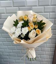 Букет цветов из:  Розы и Хризантемы в Умёте