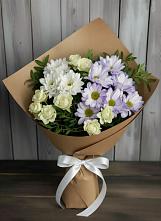 Букет цветов из:  Хризантемы и Розы в Умёте