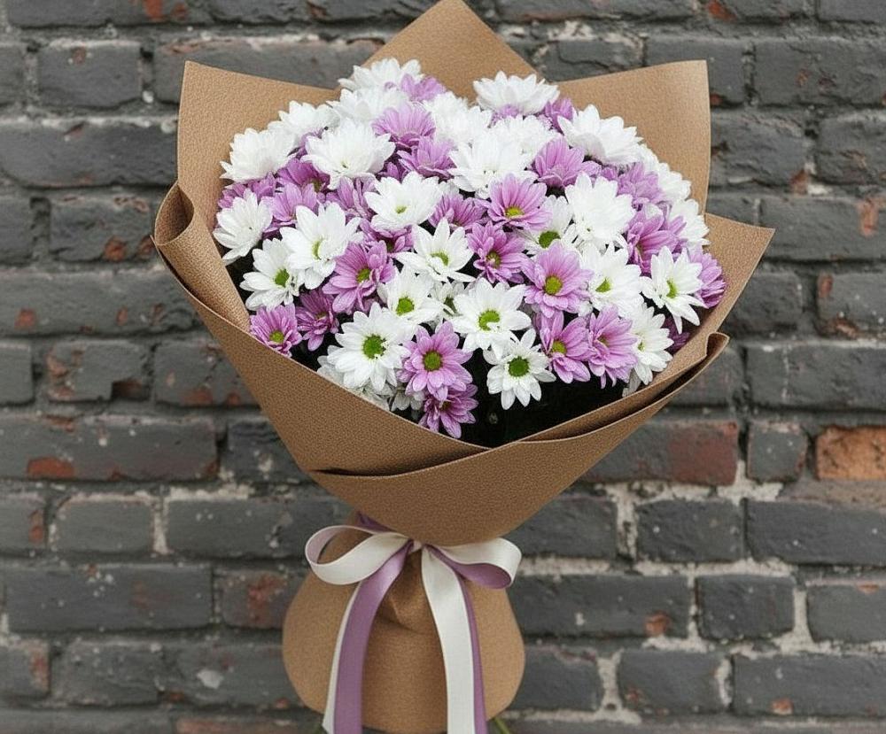 Букет цветов из: Хризантемы в Умёте