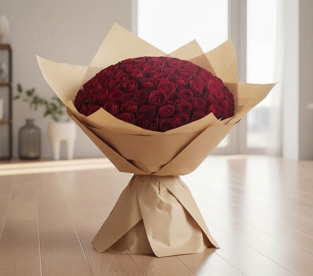 Букет 101 Красная роза в Умёте