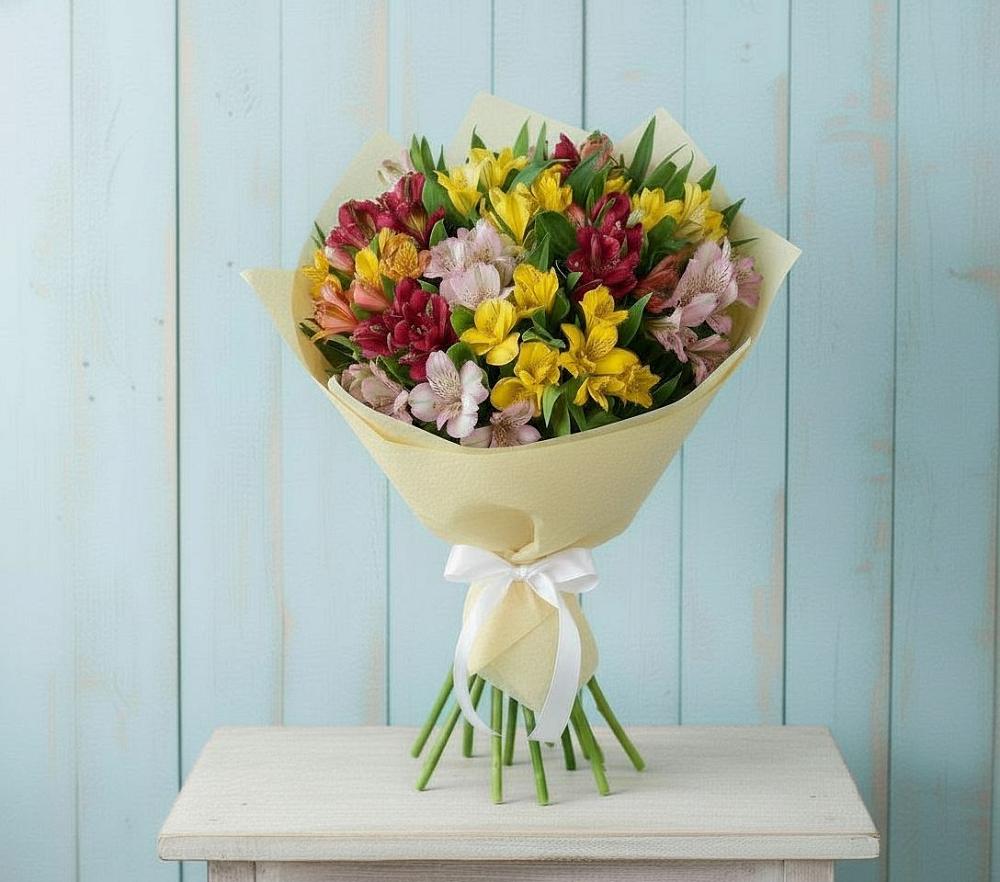 Букет цветов из: Альстромерии в Умёте