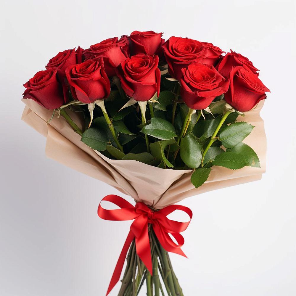 Букет 11 Красных роз Эдлесс Лав в Умёте